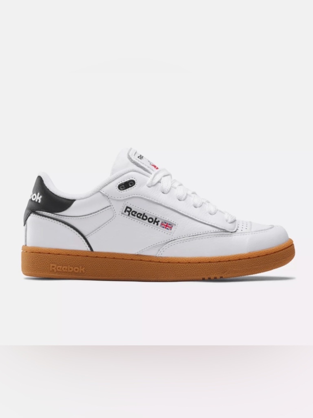 Reebok Club C “Bulc” Men's White Leather Sneakers with Gum Sole